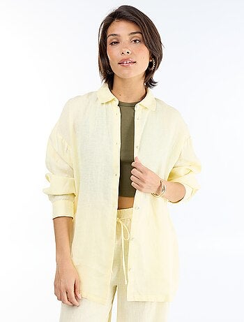 Camisa comprida lisa