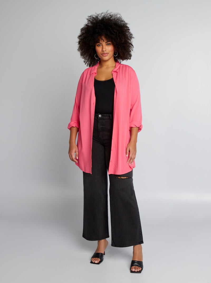 Camisa comprida ROSA - Kiabi