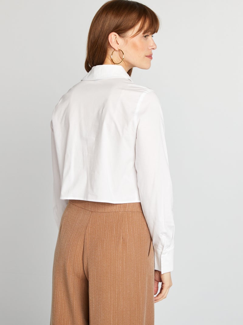 Camisa crop BRANCO - Kiabi