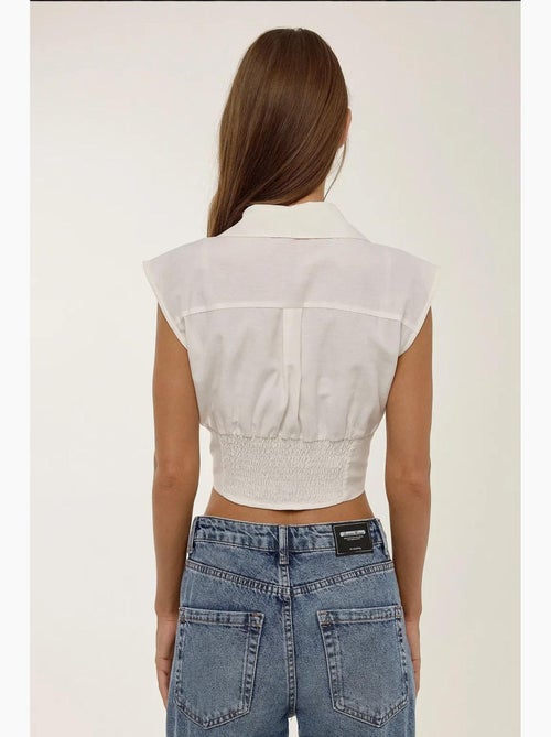 Camisa crop hiccup - Kiabi Camisa crop hiccup - Kiabi