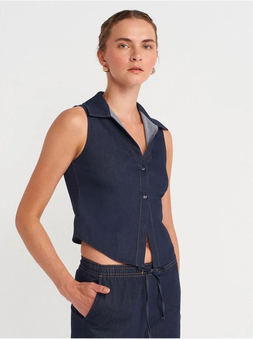 Camisa crop justa sem mangas dilvin - Kiabi Camisa crop justa sem mangas dilvin - Kiabi