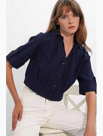 Camisa crop oversized bdart