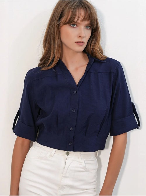 Camisa crop oversized bdart - Kiabi Camisa crop oversized bdart - Kiabi