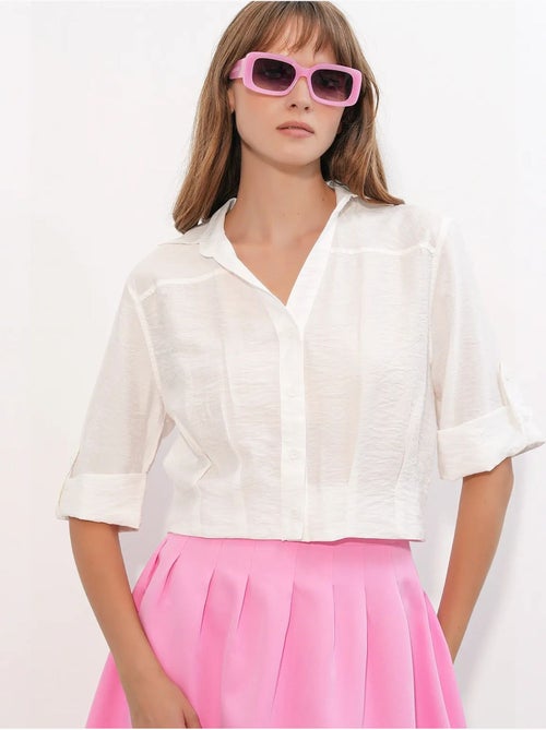Camisa crop oversized bdart - Kiabi