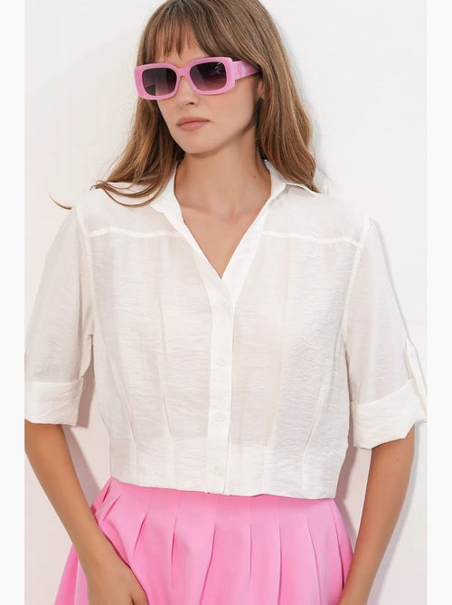 Camisa crop oversized bdart - Kiabi