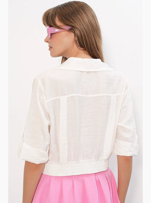 Camisa crop oversized bdart - Kiabi