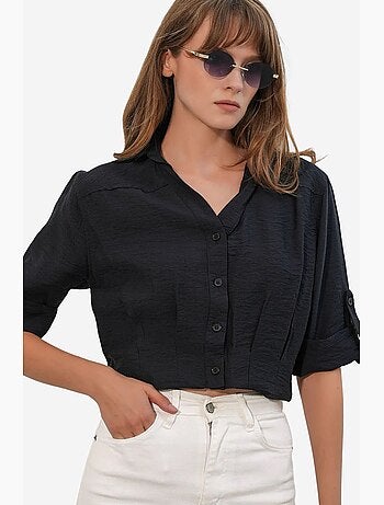 Camisa crop oversized bdart