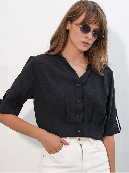 Camisa crop oversized bdart - Kiabi Camisa crop oversized bdart - Kiabi