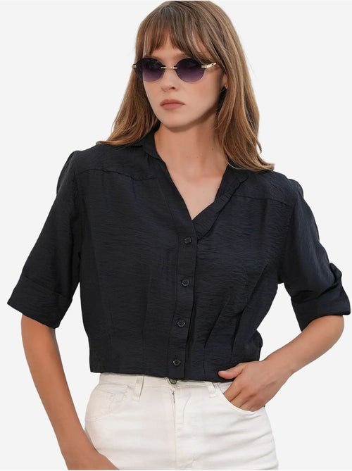 Camisa crop oversized bdart - Kiabi Camisa crop oversized bdart - Kiabi