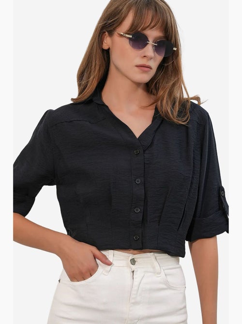 Camisa crop oversized bdart - Kiabi Camisa crop oversized bdart - Kiabi