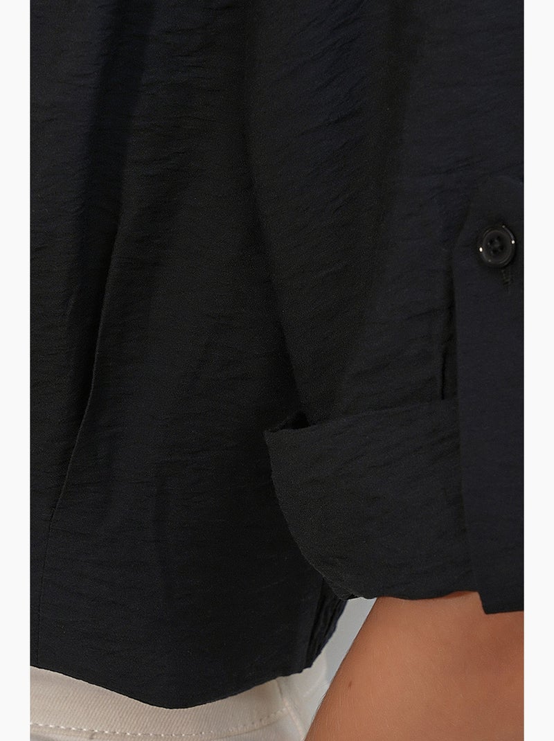 Camisa crop oversized bdart Preto - Kiabi