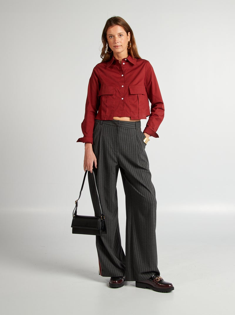 Camisa crop VERMELHO - Kiabi