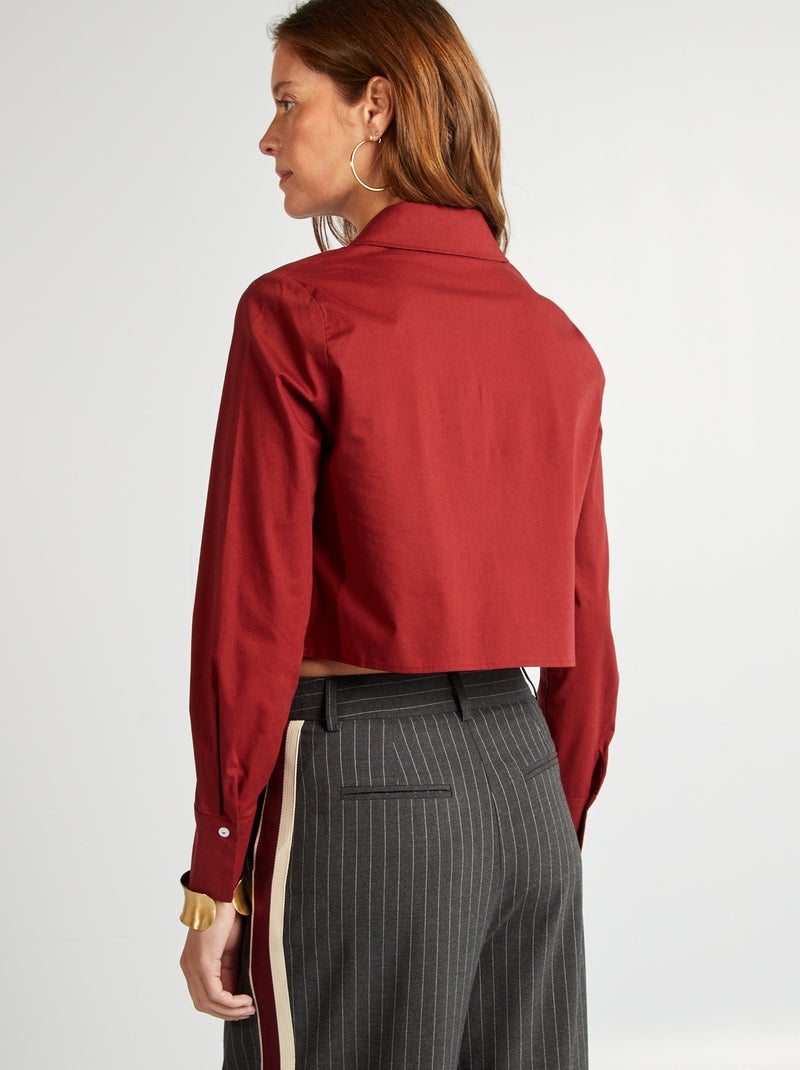 Camisa crop VERMELHO - Kiabi