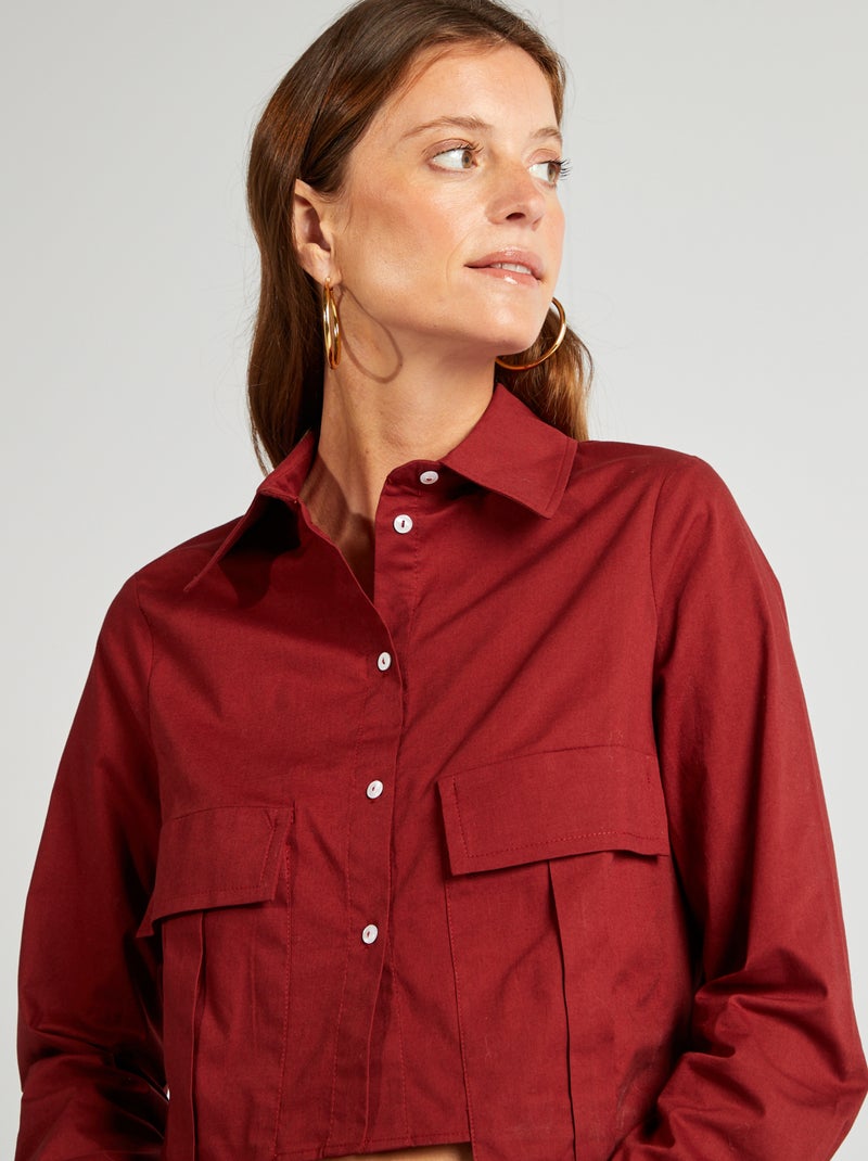 Camisa crop VERMELHO - Kiabi