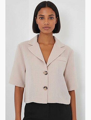 Camisa cropped com botões bdart
