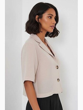 Camisa cropped com botões bdart