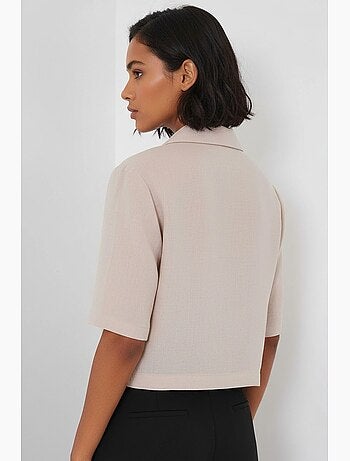 Camisa cropped com botões bdart