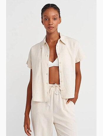Camisa cropped oversized dilvin