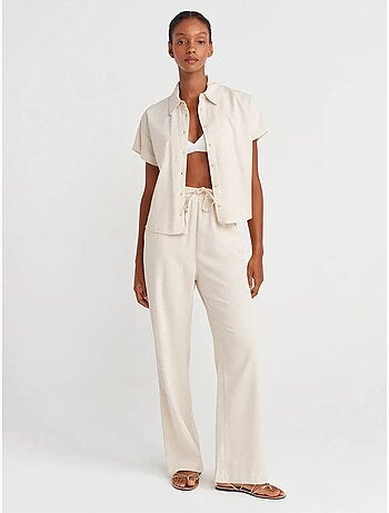 Camisa cropped oversized dilvin