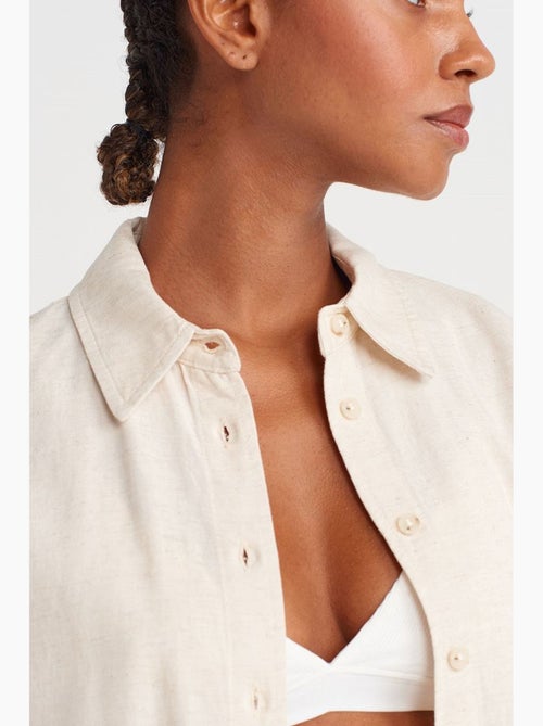 Camisa cropped oversized dilvin - Kiabi Camisa cropped oversized dilvin - Kiabi