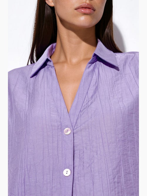 Camisa cropped relaxed de mulher busem - Kiabi Camisa cropped relaxed de mulher busem - Kiabi