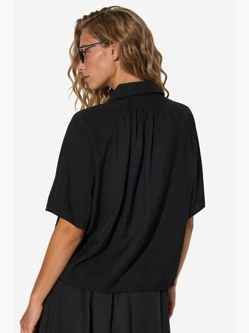 Camisa cropped relaxed de mulher busem - Kiabi Camisa cropped relaxed de mulher busem - Kiabi