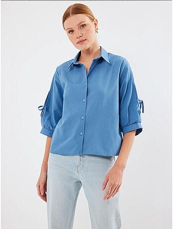 Camisa curta com laço bdart