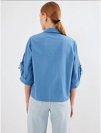Camisa curta com laço bdart