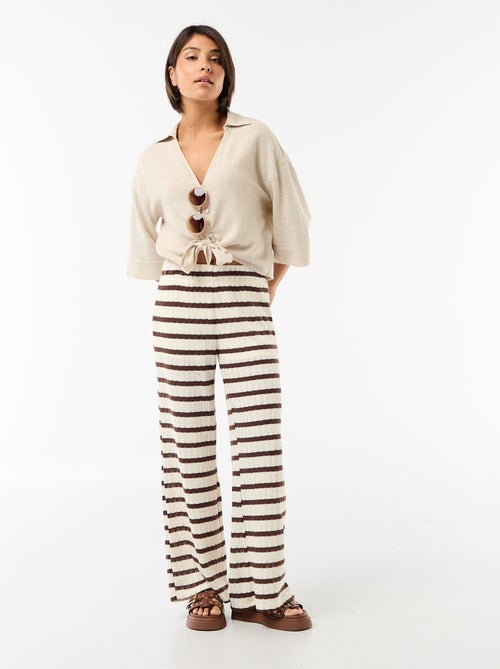 Camisa curta oversize com nó - Kiabi Camisa curta oversize com nó - Kiabi