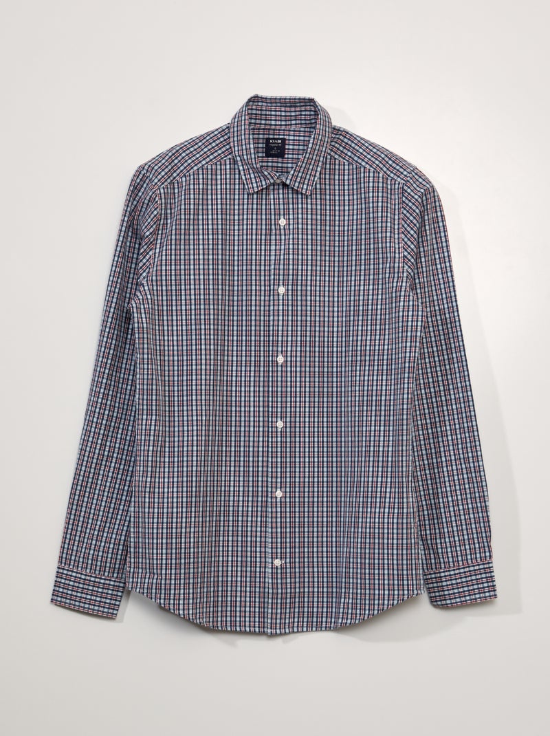 Camisa de algodão AZUL - Kiabi