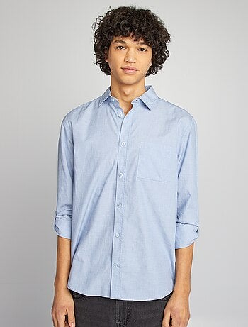 Camisa de algodão com bolso