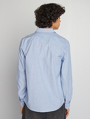 Camisa de algodão com bolso