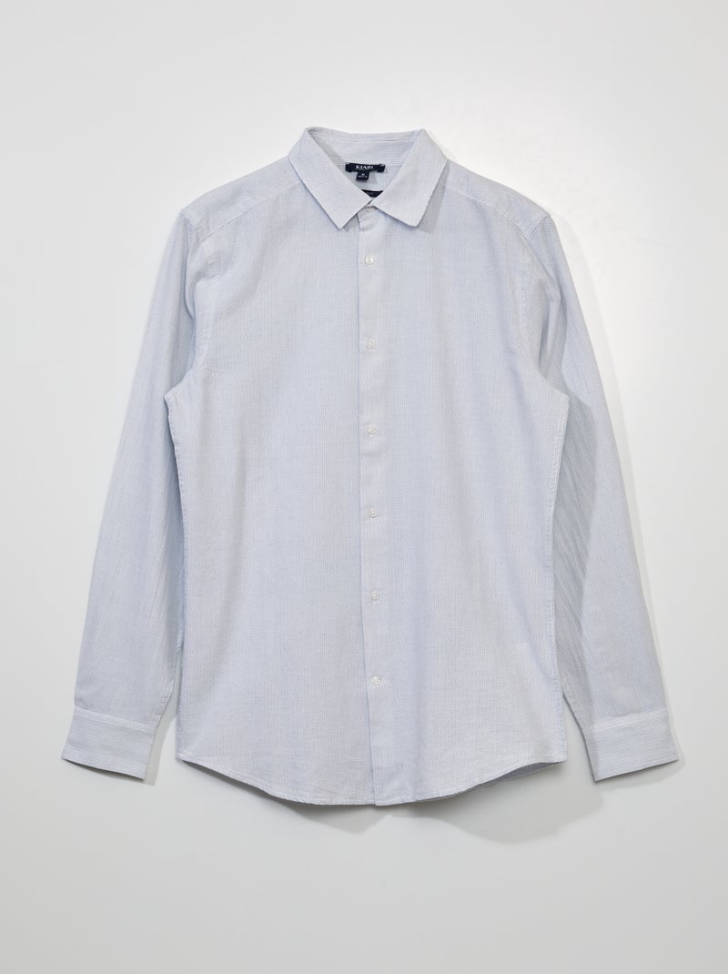 Camisa de algodão com motivo BRANCO - Kiabi