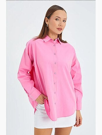 Camisa de algodão de manga comprida mixray