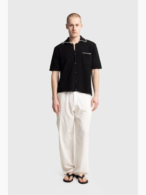 Camisa de algodão de manga curta para homem giesto - Kiabi