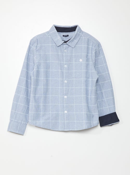 Camisa de algodão em cambraia - Kiabi