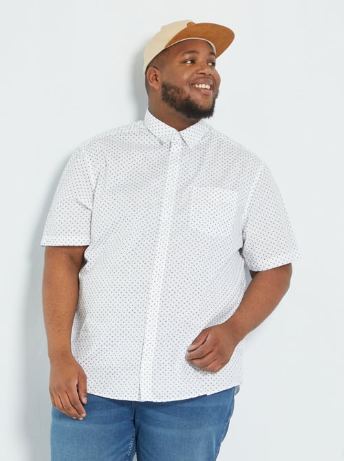 Camisa de algodão estampada - Kiabi