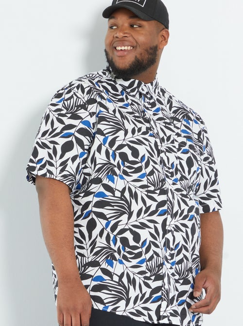 Camisa de algodão estampada - Kiabi