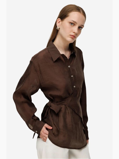 Camisa de algodão feminina mixray - Kiabi Camisa de algodão feminina mixray - Kiabi
