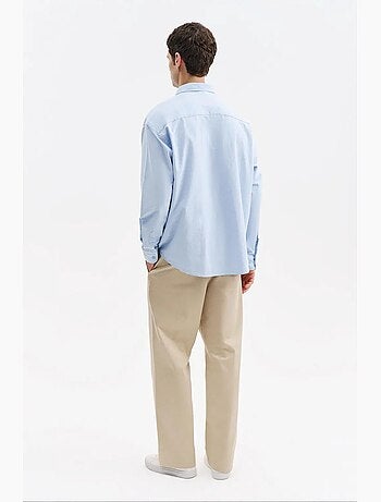 Camisa de algodão masculina giesto