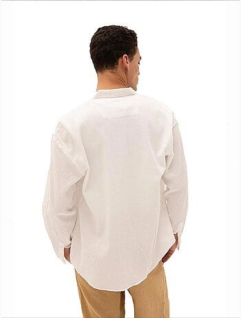 Camisa de algodão masculina giesto