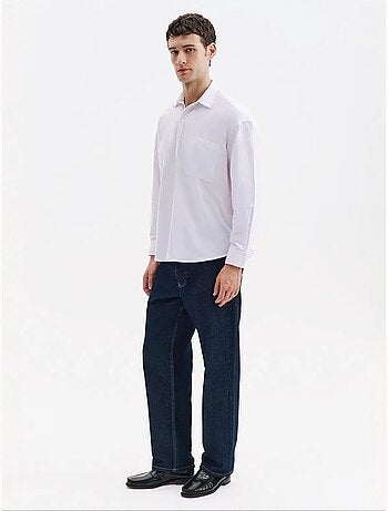 Camisa de algodão masculina giesto