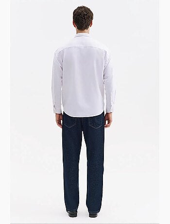 Camisa de algodão masculina giesto