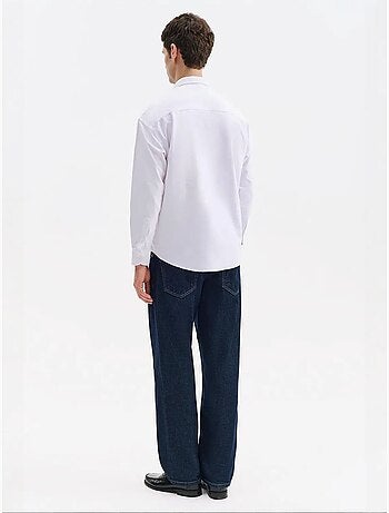 Camisa de algodão masculina giesto