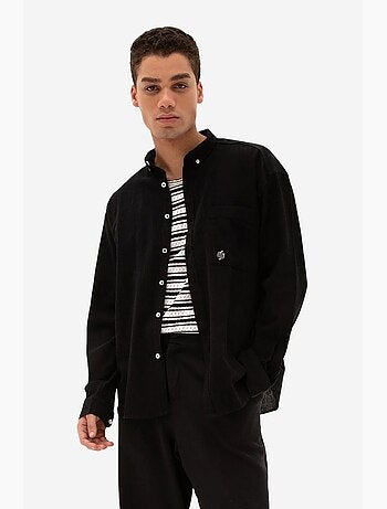 Camisa de algodão masculina giesto