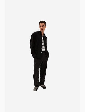 Camisa de algodão masculina giesto