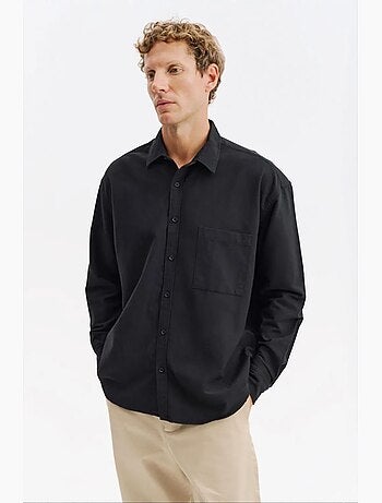 Camisa de algodão masculina giesto