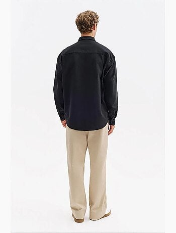 Camisa de algodão masculina giesto
