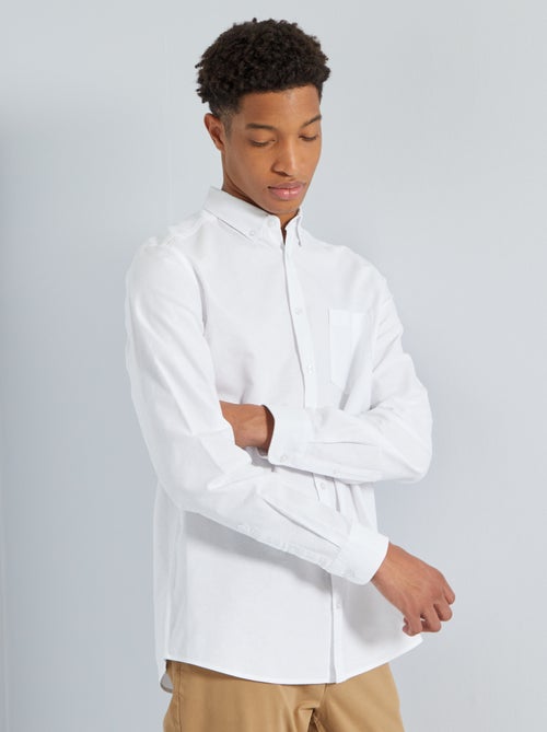 Camisa de algodão oxford +1,90 m - Kiabi
