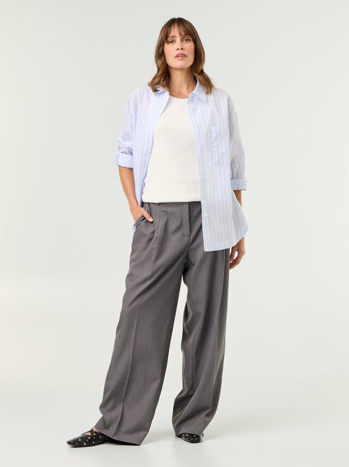 Camisa de amamentação com fenda lateral - Kiabi